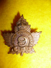 4-9, 9th Cdn. Mounted Rifles Officer's Collar Badge